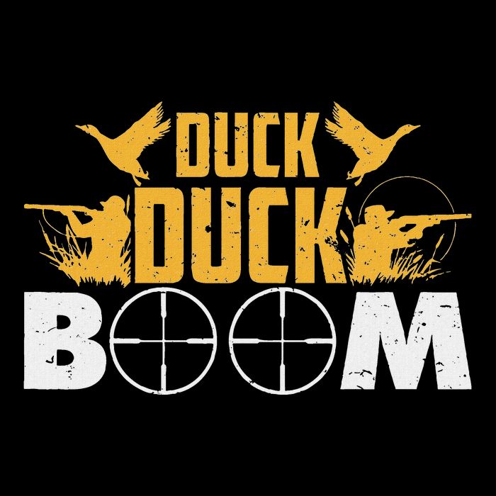 Duck Duck Boom Duck Duck Trees Hunter Drawstring Bag