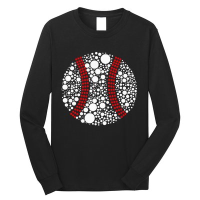 \Dot Day Baseball Lover Dot Day Make Your Mark Dot Day Long Sleeve Shirt