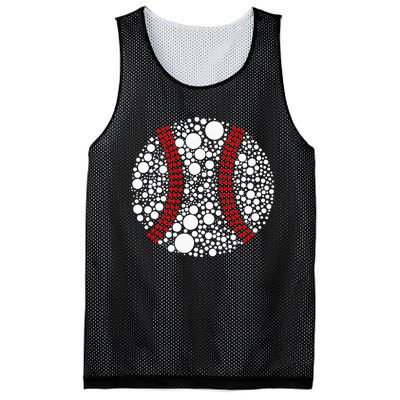 \Dot Day Baseball Lover Dot Day Make Your Mark Dot Day Mesh Reversible Basketball Jersey Tank