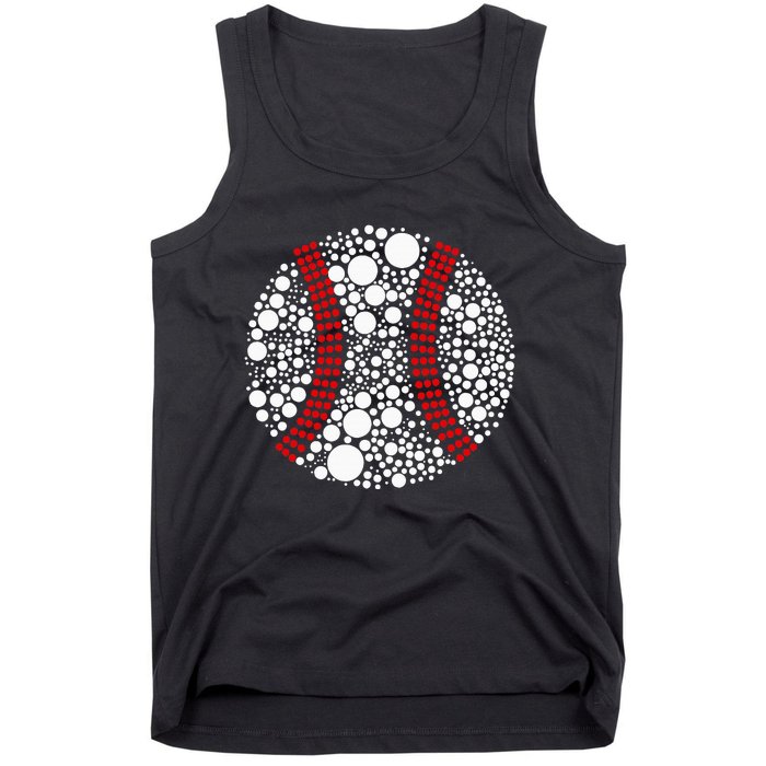 \Dot Day Baseball Lover Dot Day Make Your Mark Dot Day Tank Top