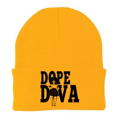 Dope Diva Black Melanin Mom Mother Sista Sister Great Gift Knit Cap Winter Beanie