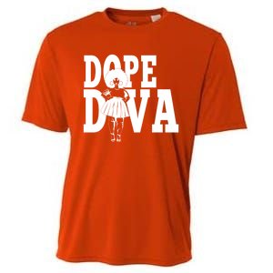 Dope Diva Black Melanin Mom Mother Sista Sister Great Gift Cooling Performance Crew T-Shirt