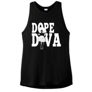 Dope Diva Black Melanin Mom Mother Sista Sister Great Gift Ladies PosiCharge Tri-Blend Wicking Tank