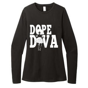 Dope Diva Black Melanin Mom Mother Sista Sister Great Gift Womens CVC Long Sleeve Shirt