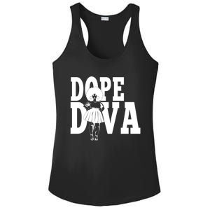 Dope Diva Black Melanin Mom Mother Sista Sister Great Gift Ladies PosiCharge Competitor Racerback Tank