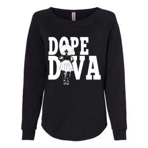 Dope Diva Black Melanin Mom Mother Sista Sister Great Gift Womens California Wash Sweatshirt