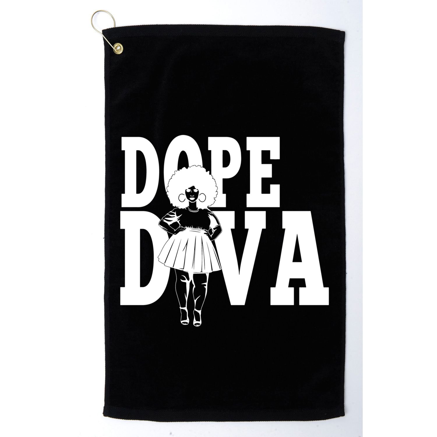 Dope Diva Black Melanin Mom Mother Sista Sister Great Gift Golf Towel
