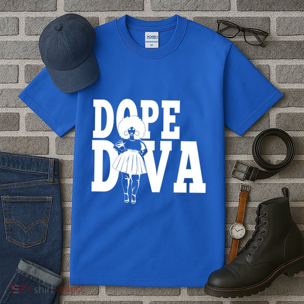 Dope Diva Black Melanin Mom Mother Sista Sister Great Gift Tall T-Shirt