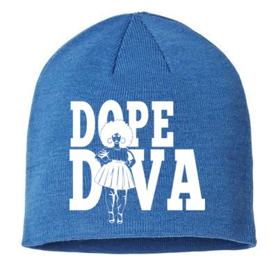 Dope Diva Black Melanin Mom Mother Sista Sister Great Gift Sustainable Beanie