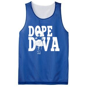 Dope Diva Black Melanin Mom Mother Sista Sister Great Gift Mesh Reversible Basketball Jersey Tank