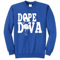 Dope Diva Black Melanin Mom Mother Sista Sister Great Gift Tall Sweatshirt