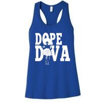 Dope Diva Black Melanin Mom Mother Sista Sister Great Gift Women's Racerback Tank