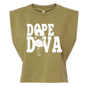 Dope Diva Black Melanin Mom Mother Sista Sister Great Gift Garment-Dyed Women's Muscle Tee