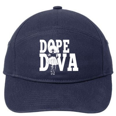 Dope Diva Black Melanin Mom Mother Sista Sister Great Gift 7-Panel Snapback Hat