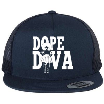 Dope Diva Black Melanin Mom Mother Sista Sister Great Gift Flat Bill Trucker Hat