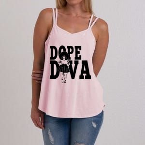 Dope Diva Black Melanin Mom Mother Sista Sister Great Gift Women's Strappy Tank