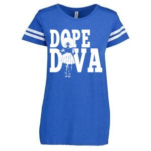 Dope Diva Black Melanin Mom Mother Sista Sister Great Gift Enza Ladies Jersey Football T-Shirt