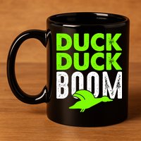 Duck Duck Boom 11oz C Handle Ceramic Mug