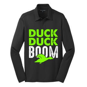 Duck Duck Boom Silk Touch Performance Long Sleeve Polo