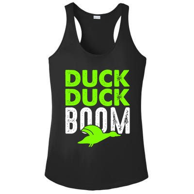 Duck Duck Boom Ladies PosiCharge Competitor Racerback Tank