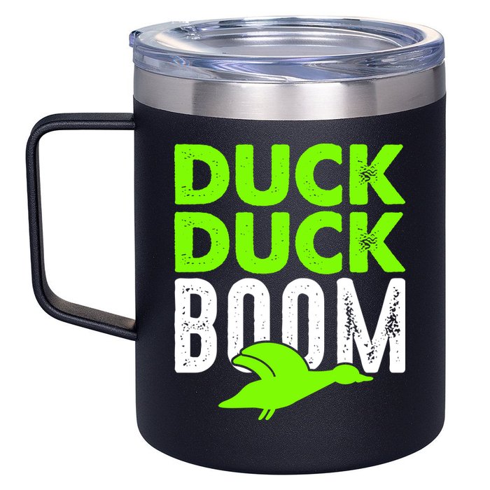Duck Duck Boom 12oz Stainless Steel Coffee Mug