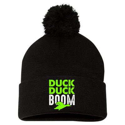 Duck Duck Boom Pom Pom 12in Knit Beanie