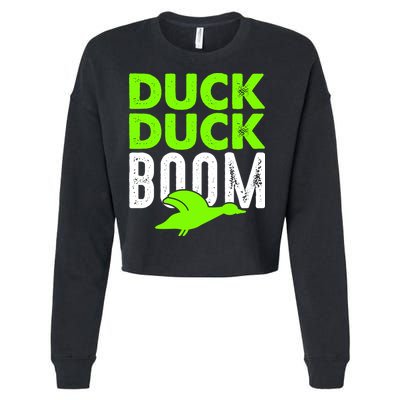 Duck Duck Boom Cropped Pullover Crew