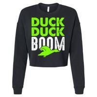 Duck Duck Boom Cropped Pullover Crew