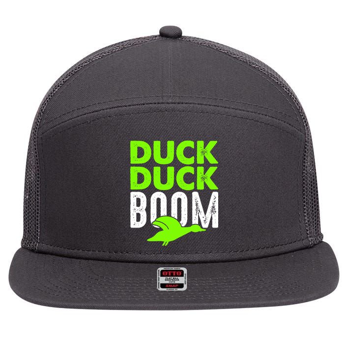 Duck Duck Boom 7 Panel Mesh Trucker Snapback Hat