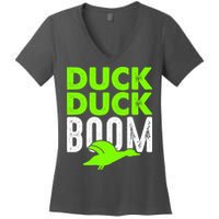 Duck Duck Boom Women's V-Neck T-Shirt