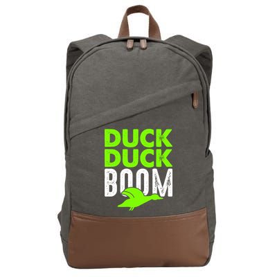 Duck Duck Boom Cotton Canvas Backpack