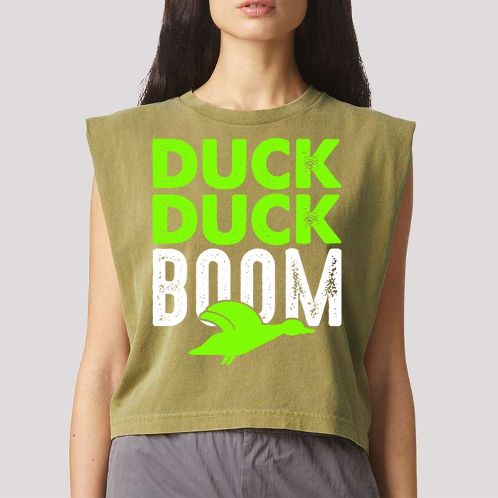 Duck Duck Boom Garment-Dyed Women's Muscle Tee