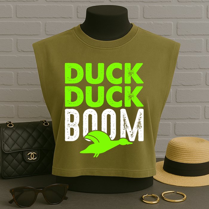 Duck Duck Boom Garment-Dyed Women's Muscle Tee