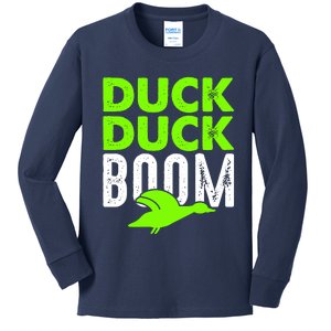 Duck Duck Boom Kids Long Sleeve Shirt