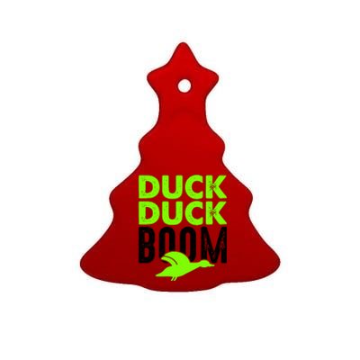 Duck Duck Boom Ceramic Tree Ornament