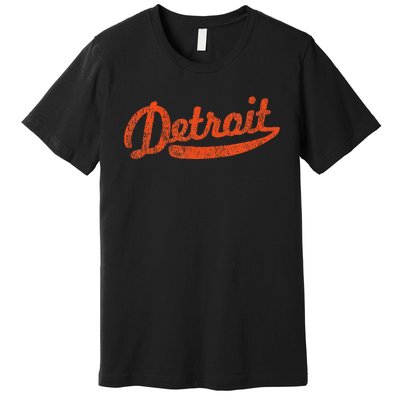 Distressed Detroit Baseball Stuff Vintage Detroit Premium T-Shirt