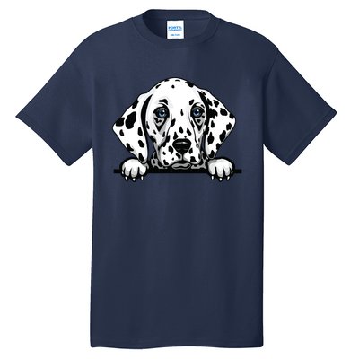 Dalmatian Dog Breed Popping Up Fun Dalmatian Owner Tall T-Shirt