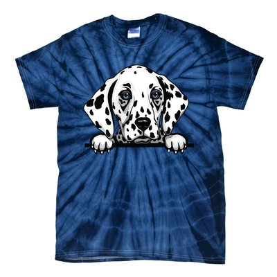 Dalmatian Dog Breed Popping Up Fun Dalmatian Owner Tie-Dye T-Shirt