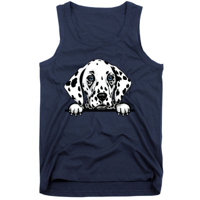 Dalmatian Dog Breed Popping Up Fun Dalmatian Owner Tank Top