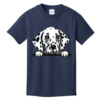 Dalmatian Dog Breed Popping Up Fun Dalmatian Owner Kids T-Shirt