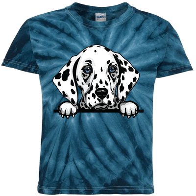 Dalmatian Dog Breed Popping Up Fun Dalmatian Owner Kids Tie-Dye T-Shirt