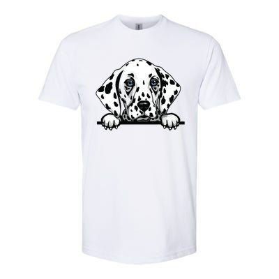 Dalmatian Dog Breed Popping Up Fun Dalmatian Owner Softstyle CVC T-Shirt