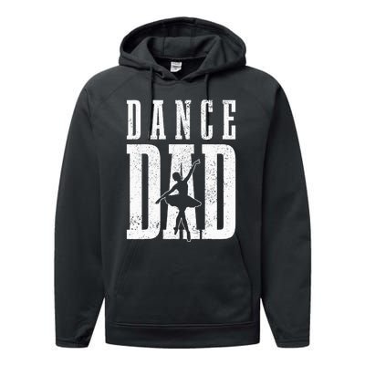 Dance Dad Ballet Dancer Ballerina Dancing Fathers Day Gift Performance Fleece Hoodie