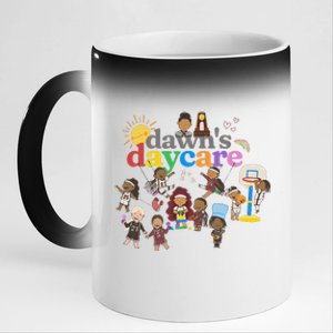 DawnS Daycare Basketball Cute Funny 11oz Black Color Changing Mug