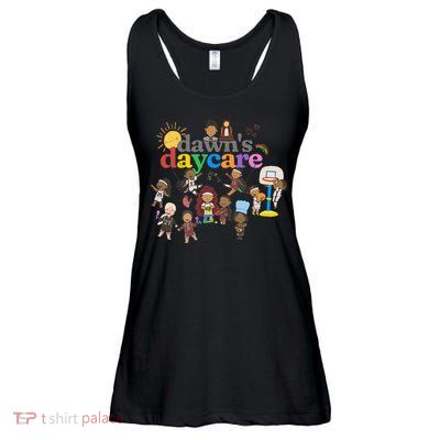 DawnS Daycare Basketball Cute Funny Ladies Essential Flowy Tank