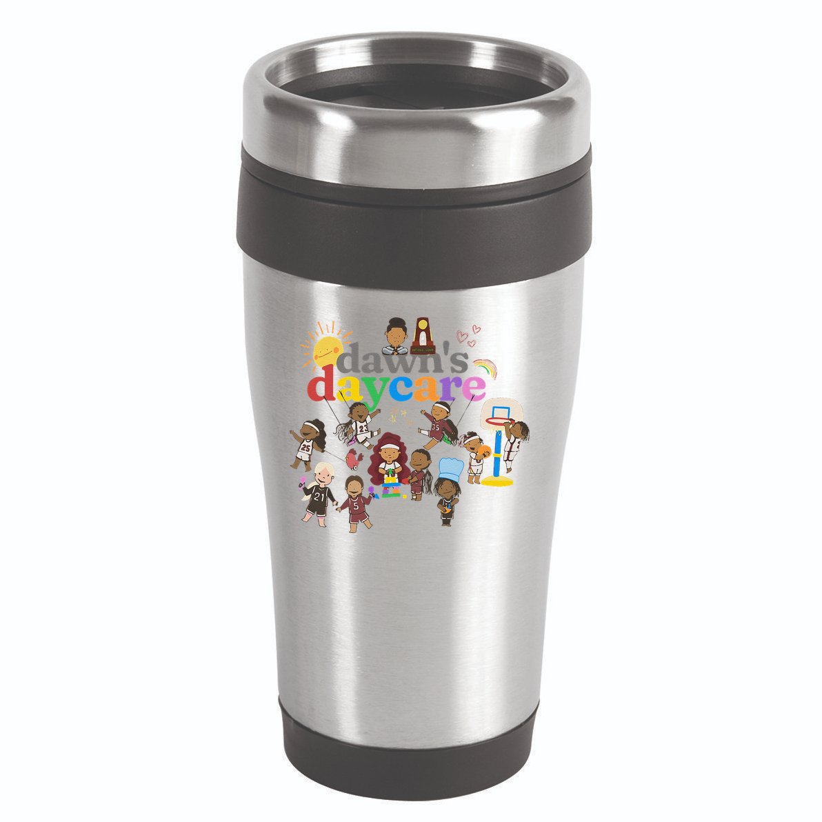 DawnS Daycare Basketball Cute Funny 16oz Travel Tumbler