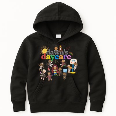 DawnS Daycare Basketball Cute Funny Kids Hoodie