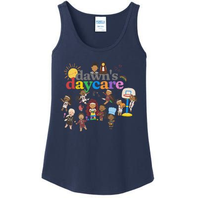 DawnS Daycare Basketball Cute Funny Ladies Essential Tank