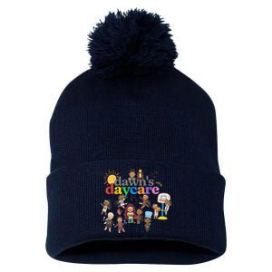 DawnS Daycare Basketball Cute Funny Pom Pom 12in Knit Beanie