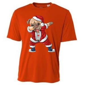 Dabbing Dog Bulldog Dab Dance Xmas Pajama Merry Christmas Cute Gift Cooling Performance Crew T-Shirt